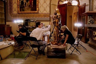 Un 80 por ciento de avance en la restauración de la escultura de la Virgen de Guanajuato