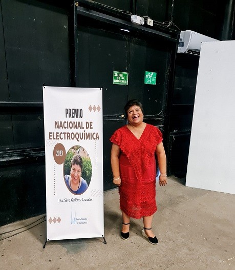La académica de la UG Silvia Gutiérrez obtuvo el Premio Nacional de Electroquímica 2023