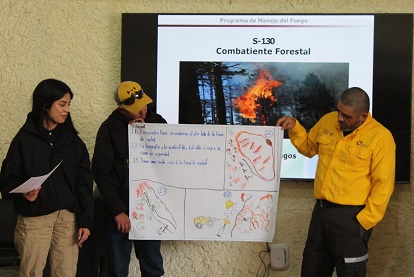 La Comisión Nacional Forestal capacitó a 32 bomberos de Guanajuato