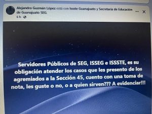 El ISSSTE está para llorar, coinciden maestros de Guanajuato