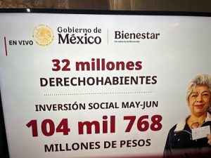 Hoy lunes comenzó la entrega de la pensión bienestar en el país