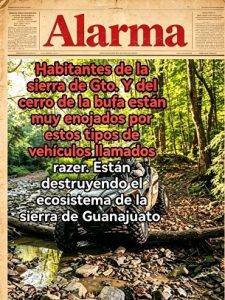 Motociclistas y Razers destrozan la sierra de Guanajuato