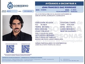 Universitario de DCEA se encuentra desaparecido
